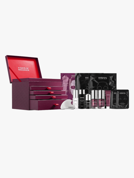 111Skin 11 Days of Radiance Advent Calendar on a light gray background